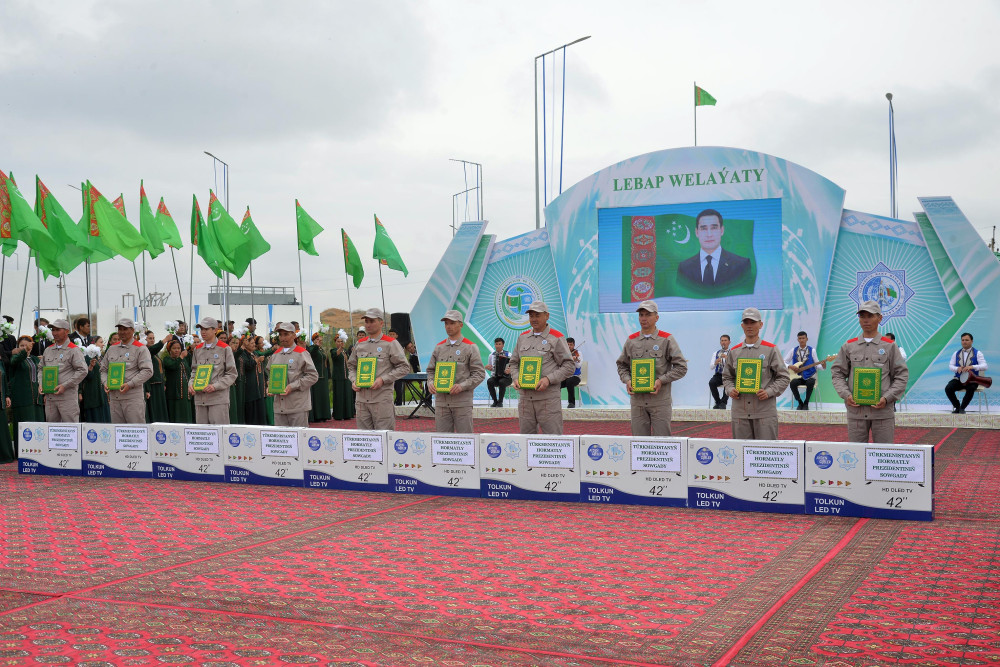 Hojambaz etrabynyň Döwletli şäherçesinde Lagym arassalaýjy desgasynyň açylyş dabarasy geçirildi.
