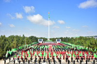 Lebap welaýatynda Konstitusiýanyň we Döwlet baýdagynyň güni bellendi