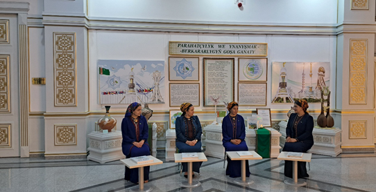 «Bitaraplyk-bagtyýarlygyň binýady»  ady bilen tegelek stoluň başynda söhbetdeşlik duşuşygy geçirildi.